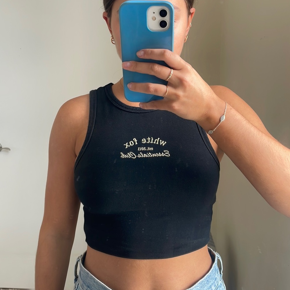 White Fox crop top